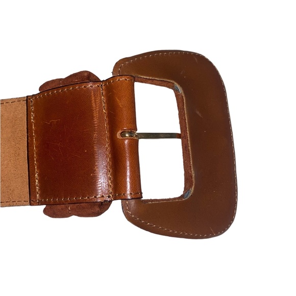 Wide Leather Belt made in Italy - Picture 7 of 10